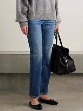 Khaite Viv High-rise Slim-leg Lighter Wash Jeans